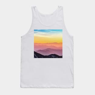 Silhouette Of Mountains Tank Top